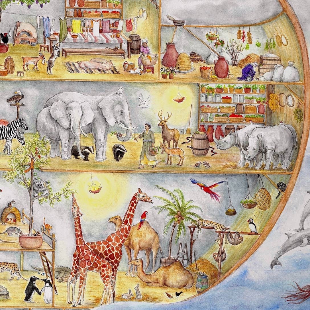 Storybook print: Noah's Ark (A4)