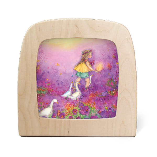 Silhuett av Anne Illustraties: Little goose girl