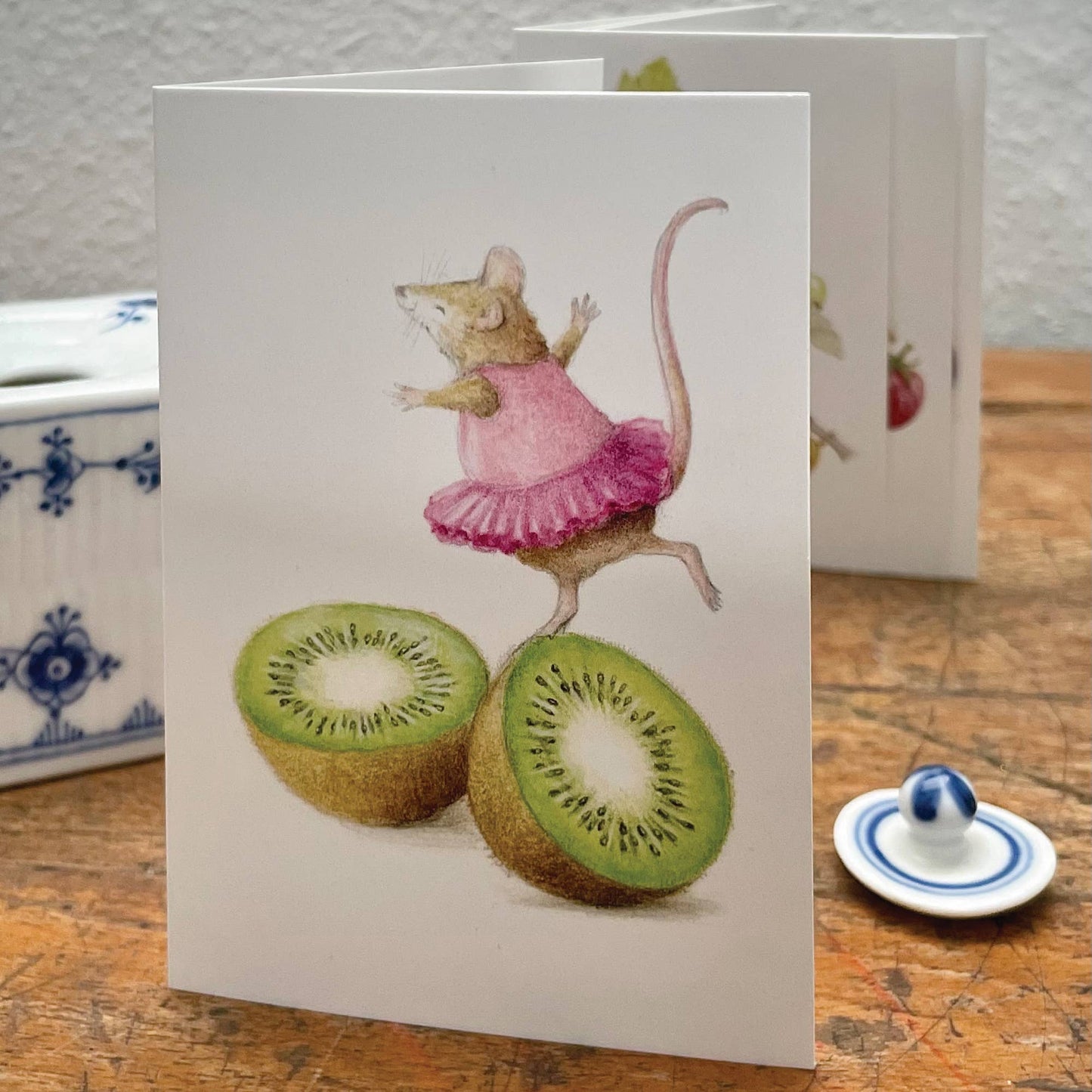 Kiwi Mouse (A7 greeting card with envelope)