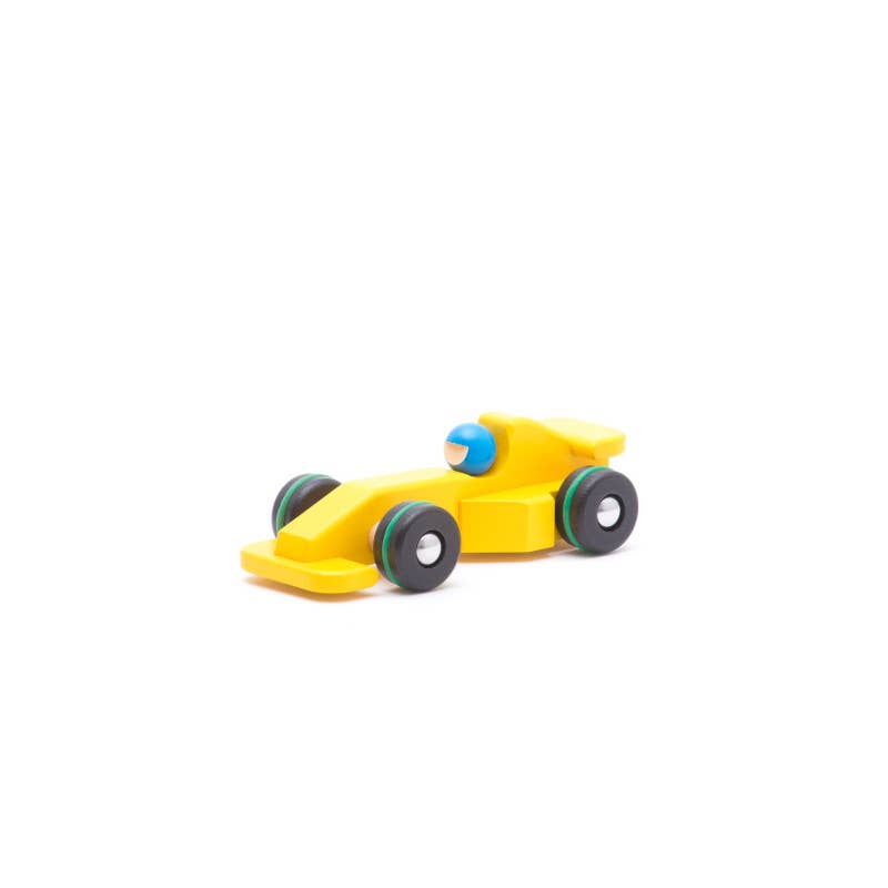 BAJO Wooden Race Car on Wheels