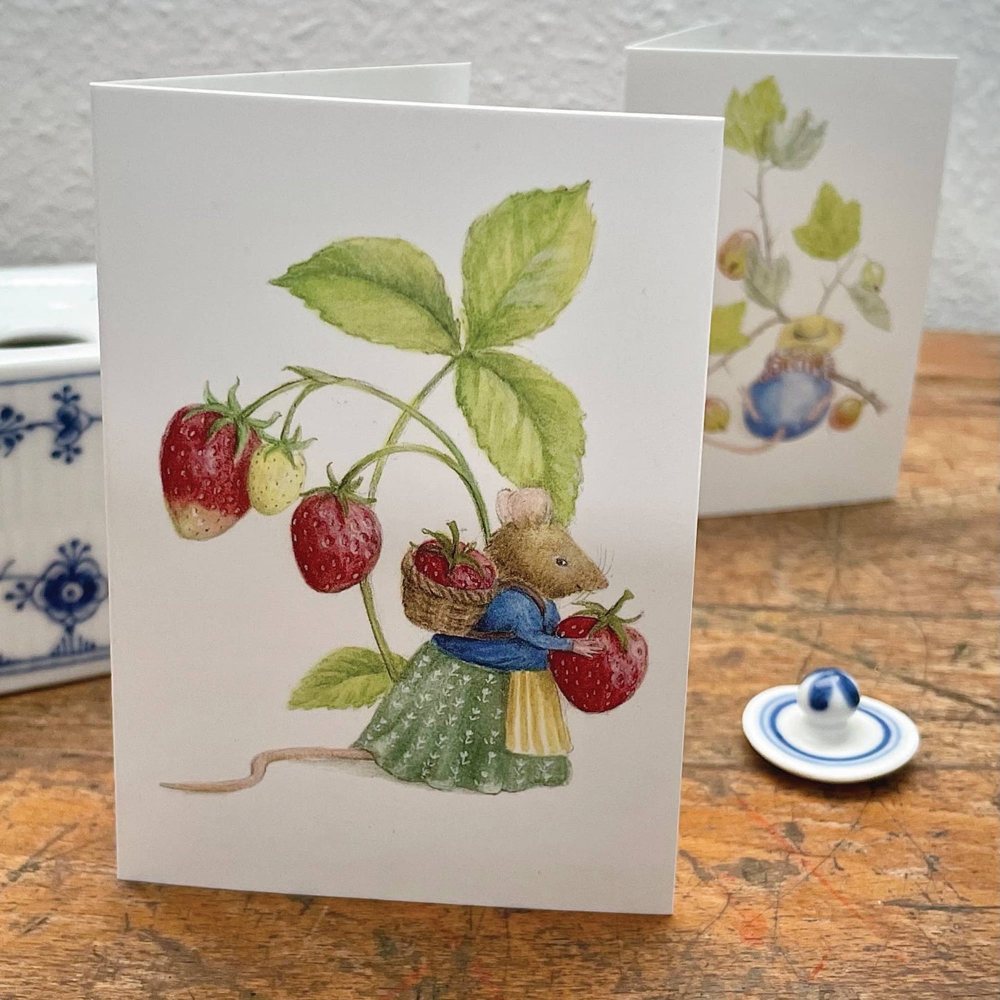Strawberry Mouse (A7 greeting card with envelope)