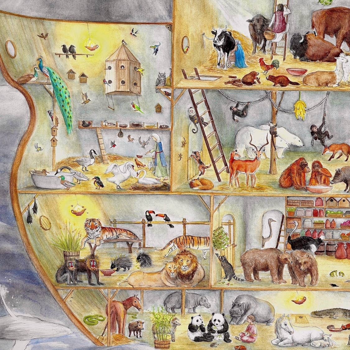 Storybook print: Noah's Ark (A4)