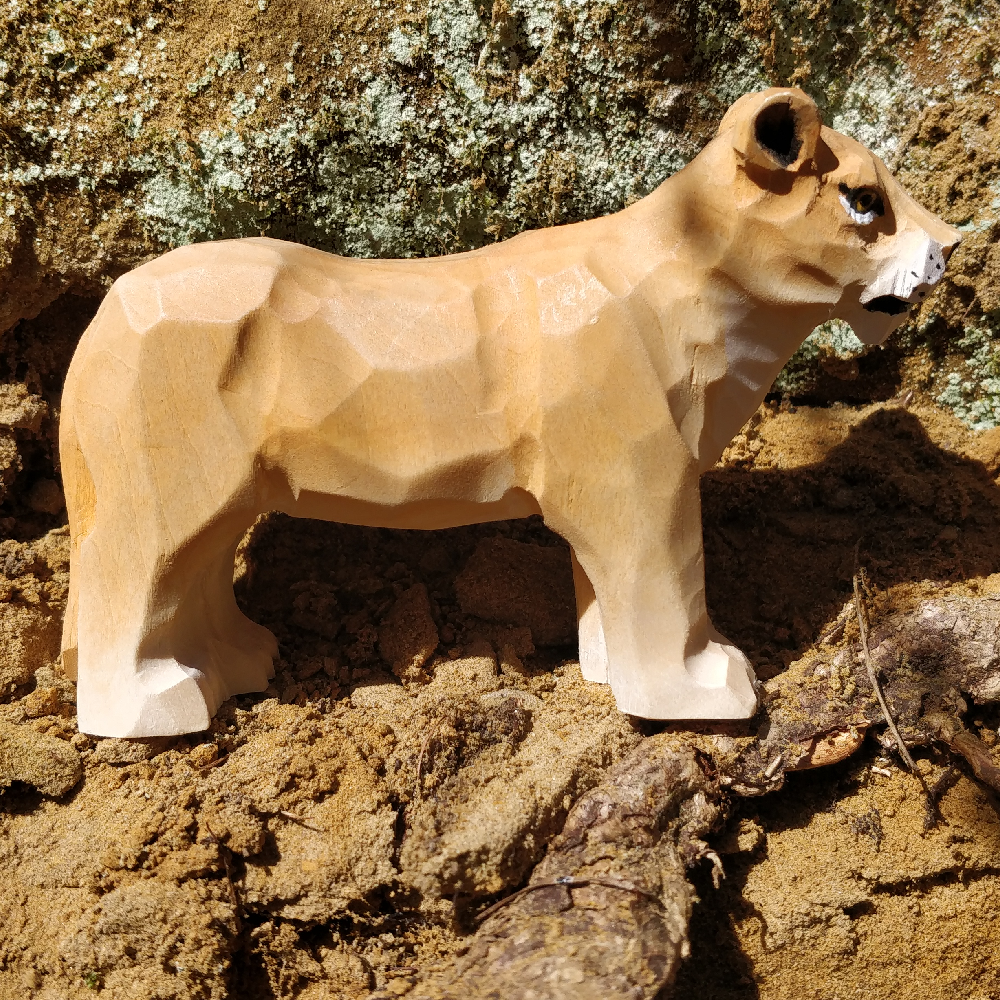 Wudimals® Wooden Lioness Animal Toy