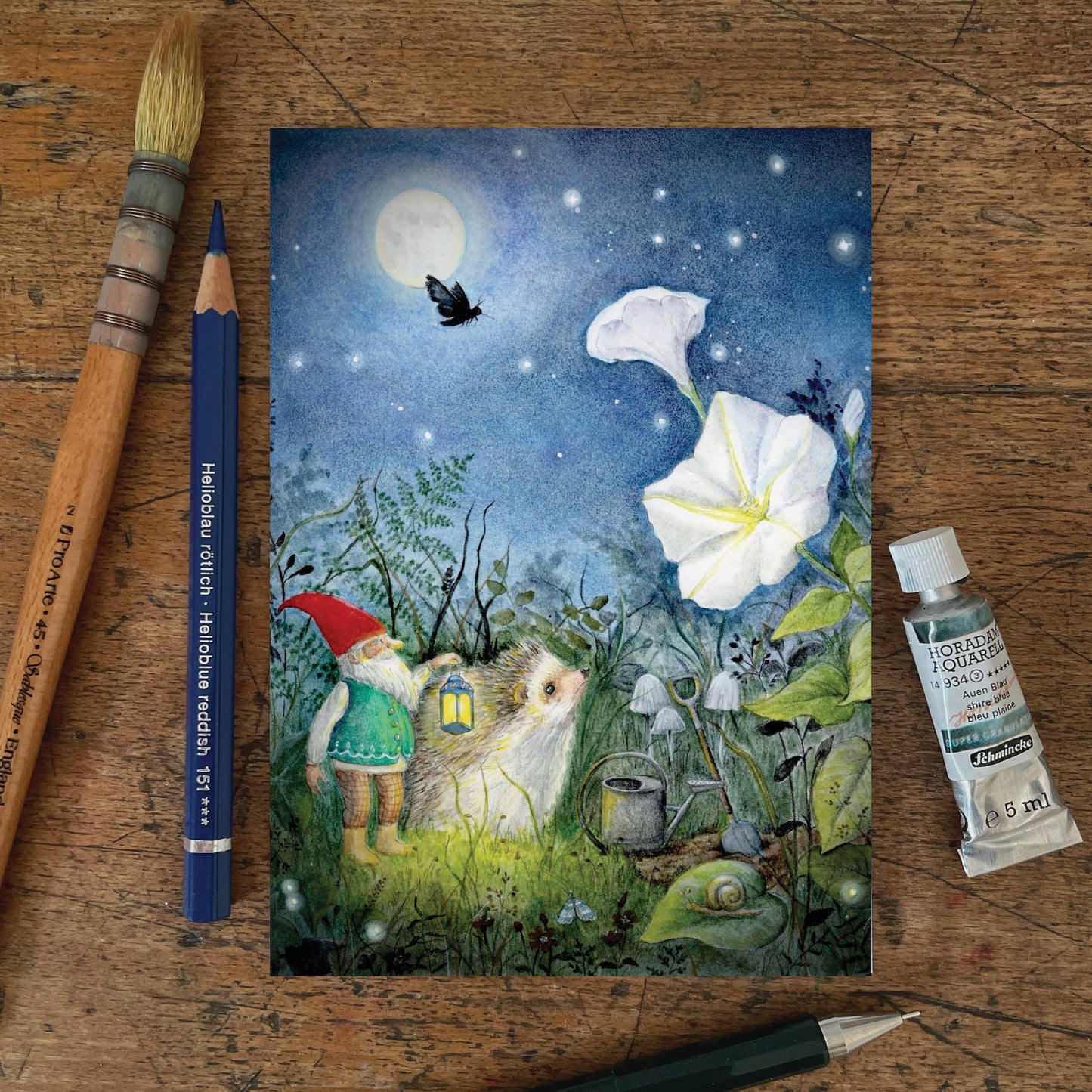 Moonflower (A6 postcard)