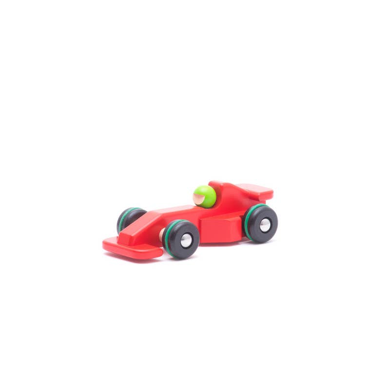 BAJO Wooden Race Car on Wheels
