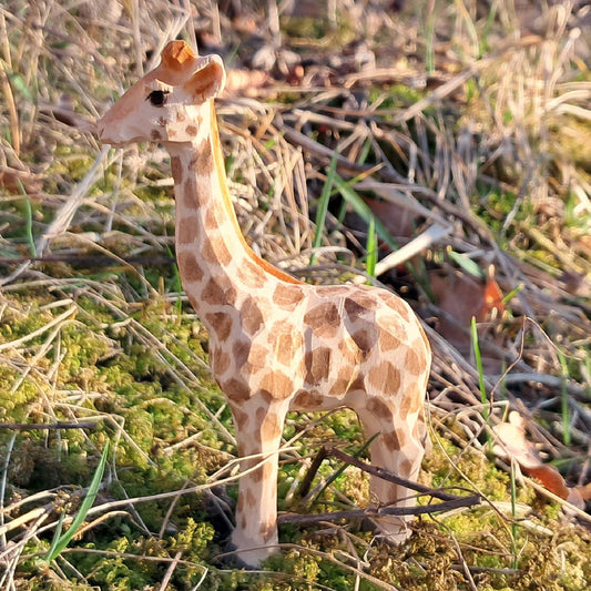 Wudimals® Wooden Giraffe Calf Animal Toy