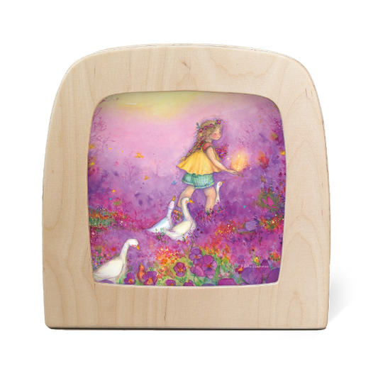 Silhuett av Anne Illustraties: Little goose girl