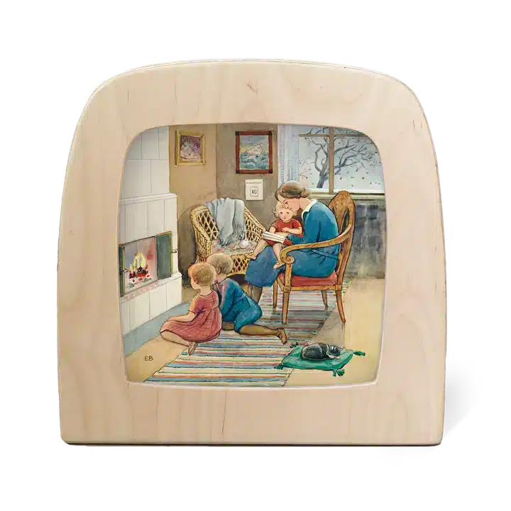 Silhuett av Elsa Beskow: November