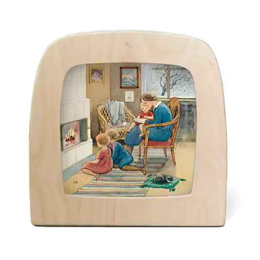Silhuett av Elsa Beskow: November